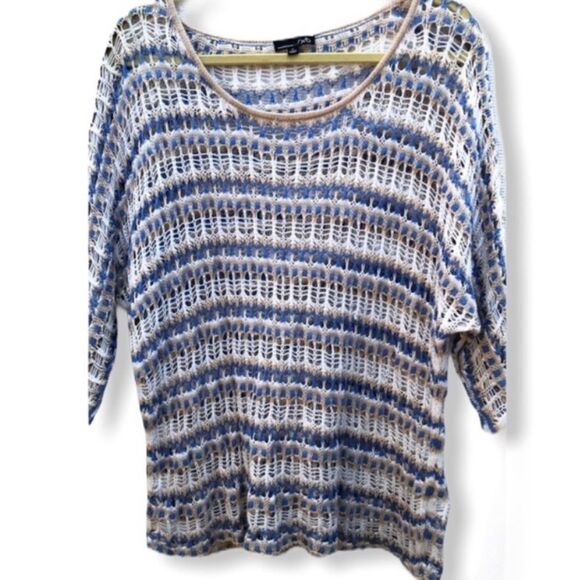RXB Crocheted Cotton‎ Sweater - Picture 1 of 10